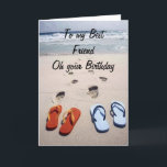 誕生日**FRIEND**最高のビーチスタイルカード カード<br><div class="desc">「友最高の人」のためにこのビーチカードとおもしろいを持ち、彼女が彼女の「誕生日である彼女を知らせ、あなたは彼女のハートが望むすべてのものを彼女に願う！感謝してい8店舗の1店舗で。</div>