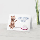 誕生日- Sister - Kitty Cat – ケーキ カード<br><div class="desc">甘い小さな子猫は誰かを純粋な誕生日を望んでいる。他のカテゴリに同じイメージを表示</div>