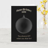 誕生日- SON - GUN - AIM カード (黄色い花)