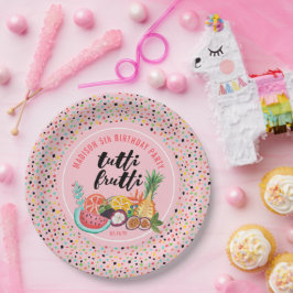 誕生日 | Tutti Frutti | 紙のパーティープレート ペーパープレート