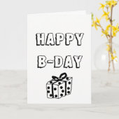 誕生日Bデイカード カード (黄色い花)