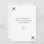 誕生日B-17ヴィンテージ飛行機軍隊航空 (裏面)