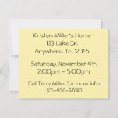 誕生日Bash招待状 招待状 (裏面)