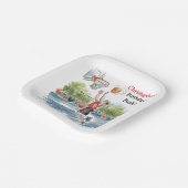 誕生日Bash:バスケと誇大広告 ペーパープレート (傾斜あり)