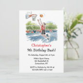 誕生日Bash:バスケと誇大広告 招待状 (スタンド正面)