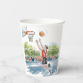 誕生日Bash:バスケと誇大広告 紙コップ (裏面)
