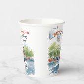 誕生日Bash:バスケと誇大広告 紙コップ (左)