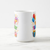 誕生日Bash:紙吹雪お祝いMug コーヒーマグカップ (中央)