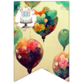 誕生日Bash Bonanza:明るいバンティングフラグ バンティングフラッグ (第1の旗)