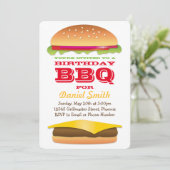 誕生日BBQチーズバーガー 招待状 (スタンド正面)
