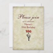 誕生日BBQパーティの招待状 招待状 (裏面)