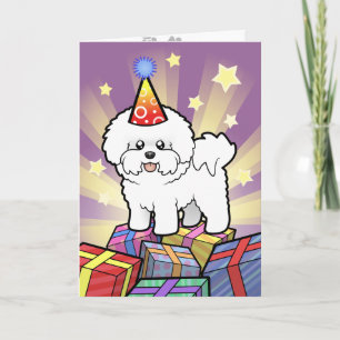 誕生日Bichon Frise カード