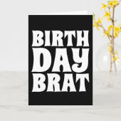 誕生日BRATグリーテおもしろいィングカード カード (黄色い花)