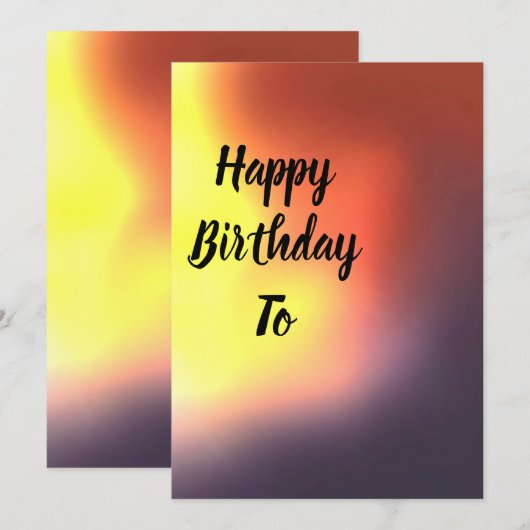 誕生日cad シーズンカード (正面/裏面)