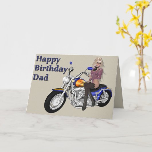 誕生日dad01 カード (黄色い花)