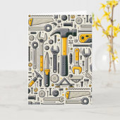 誕生日DIYツールの品揃え カード (黄色い花)