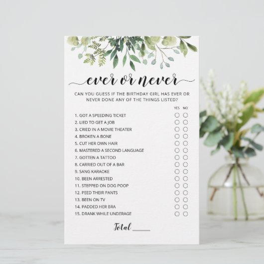 誕生日EverまたはNever Birthday Partyゲーム (スタンド正面)