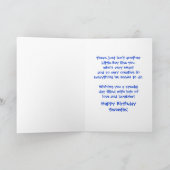 誕生日forボーイズクリエイティブクレヨン カード (内部)