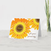 誕生日for Friend, Bright Sunflowers カード (正面)