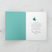 誕生日for girl 8魔法の妖精照明キャンドル カード (内部)