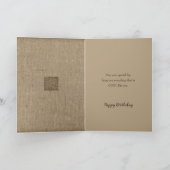 誕生日For His Shades of Brown ユニーク Patterns カード (内部)