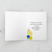 誕生日Friend Chocolate Chip Cookie カード (内部)