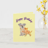 誕生日Gカード:兄弟姉妹の愛 カード (黄色い花)