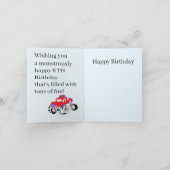 誕生日Gカード： 6誕生日 カード (内部)