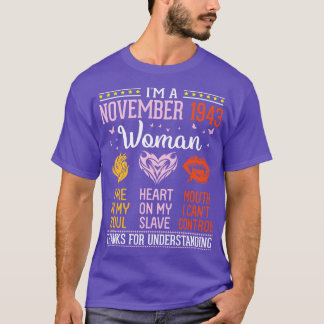 誕生日Im A 1943年11月女性77年の火災 Tシャツ