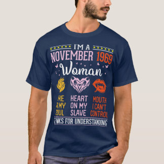 誕生日Im A 1969年11月の女性51年の火災 Tシャツ