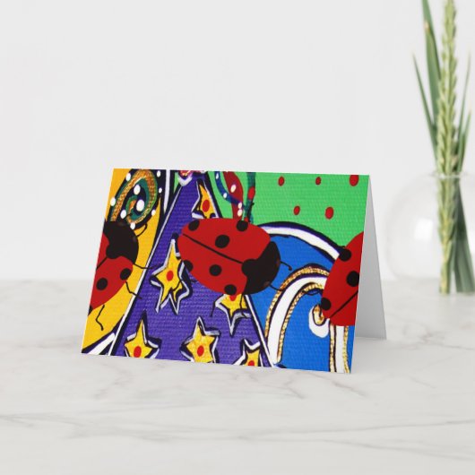 誕生日Ladybug製品 カード (正面)
