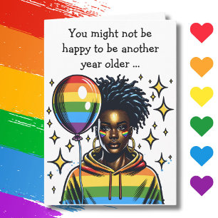 誕生日LGBTQIA+におもしろい不満 カード