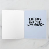 誕生日LUCY & ETHELグリーティングカードのような別物 カード (内部)