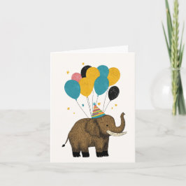 誕生日Mammothグリーティングカード – おもしろいとお洒落 カード