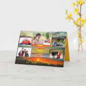 誕生日Mom 1738コラージュグリーティングカード カード (黄色い花)