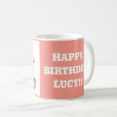 "誕生日MUG " コーヒーマグカップ (正面右)
