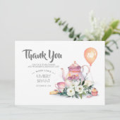誕生日Par-Teaフローラ サンキューカード (スタンド正面)