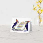 誕生日PeNgUiNs カード (黄色い花)