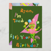 誕生日PersonalizationGreetingcardfora 4歳。 サンキューカード (正面/裏面)