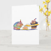 誕生日PiGs カード (黄色い花)