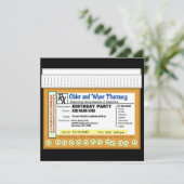 誕生日RX (おもしろい) 招待状 (スタンド正面)