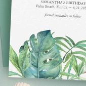 誕生日Save The Date Cards Tropicalテーマ セーブザデート