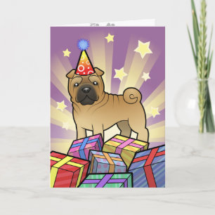 誕生日Shar Pei カード