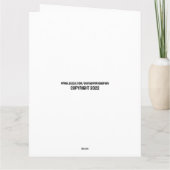 誕生日SUPERPOWER CAT OVER NEW YORK CITY CARD カード (裏面)