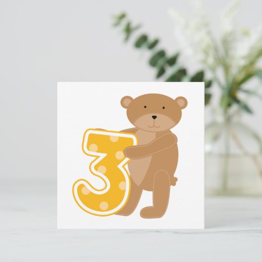 誕生日Tシャツとギフトをプレゼント カード (スタンド正面)