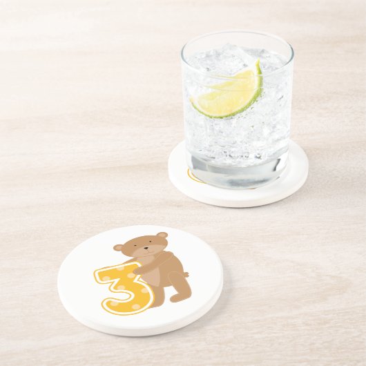 誕生日Tシャツとギフトをプレゼント コースター (側面)