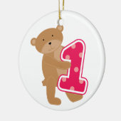 誕生日Tシャツとギフトをプレゼント セラミックオーナメント (左)