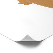 誕生日Tシャツとギフトをプレゼント ポスター (角)