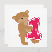 誕生日Tシャツとギフトをプレゼント 招待状 (正面/裏面)