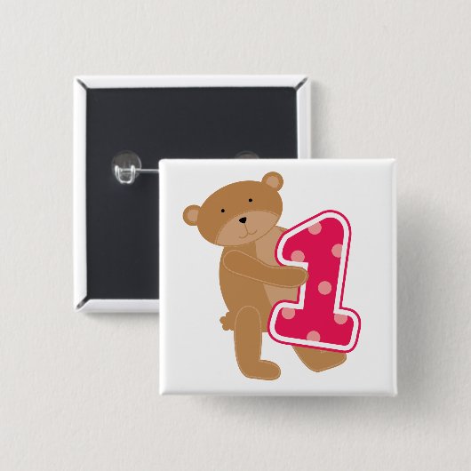 誕生日Tシャツとギフトをプレゼント 缶バッジ (正面&裏面)